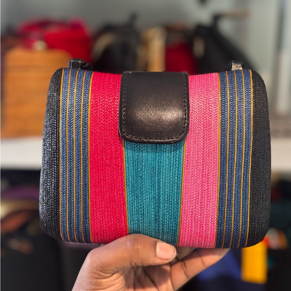 Colorful Striped Women's Bag Vintage